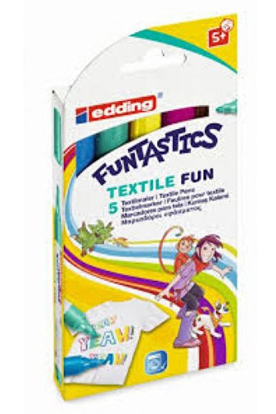 KÜÇÜK PRENS Edding Funtastics Kumaş Boyama Kalemi 5li Set