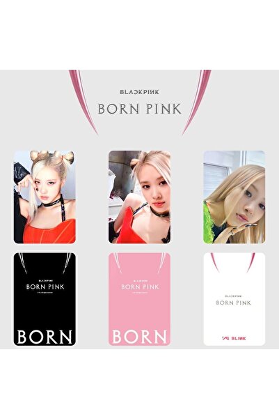 Kpop Dünyasi Blackpınk Rose '' Born Pink '' Pob 3 Kart Seti