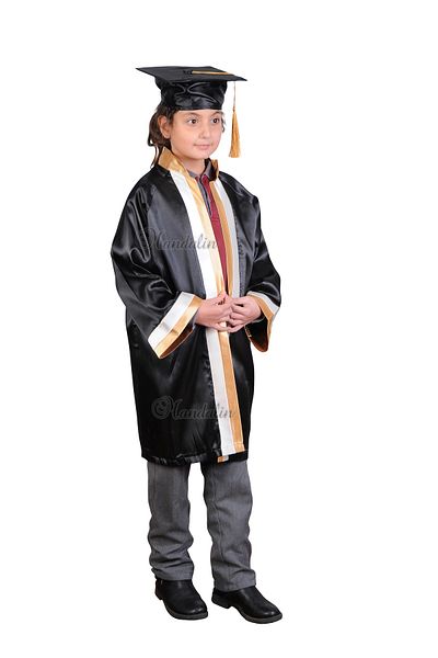Mandalin Consept Graduation Cube Primary School Black Gold White