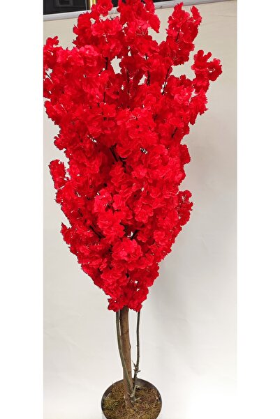 RUZGARCİCEK Rüzgar Yapay Çiçekçilik 160 Cm Kırmızı Bahardalı Ağacı