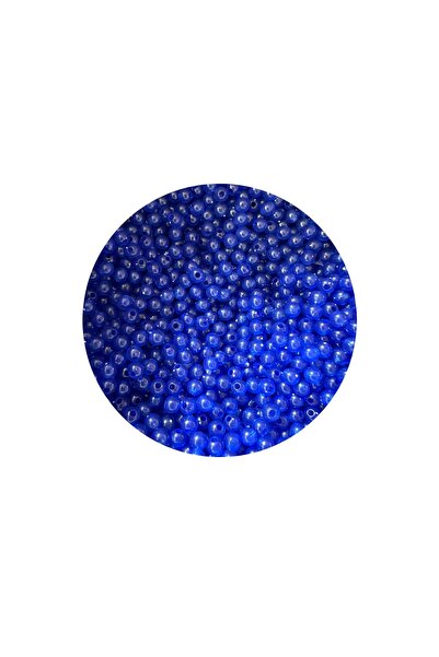 e tuhafiye 100 de grame de margele de bijuterii din plastic albastru