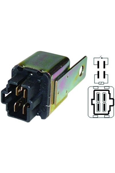 VERTEX 24v Far-silecek-kalorifer Rölesi 4 Uçlu (metal) Mıtsubıshı Canter-kıa ...