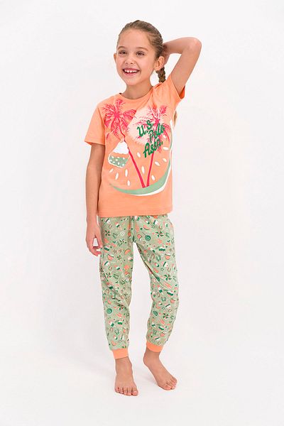 U.S. Polo Assn. Children's Orange Pajama Set