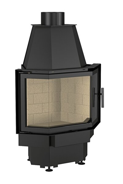 ECHA TECH Prizma Orta Çelik Şömine Haznesi