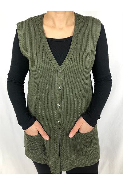 ECE GİYİM Mercerized - Young Short Pocket Vest