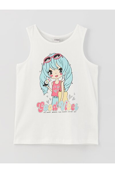 LC Waikiki Devojačka potkošulja sa štampanim vratom