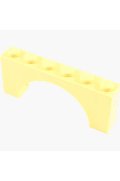 LEGO الأصلي مخصص Moc ملحق Creator قوس 1 × 6 × 2 حزام أصفر فاتح 4 قطع سيتم إرسالها