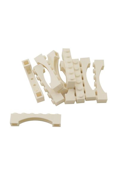 LEGO Moc Accessories Creator - قوس 1 × 6 حزام أبيض - 2 قطعة