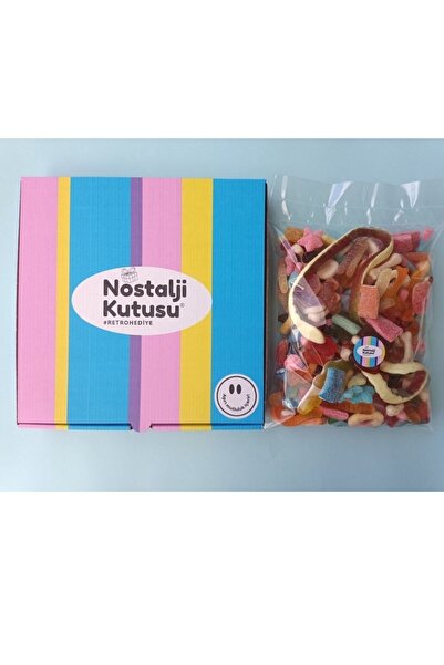 Nostalji Kutusu Pick Mix Candy Jelibon Yumuşak Gummy Şekerleme 1 Kg