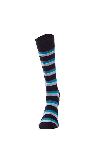 TheDon Ανδρικές κάλτσες Don Striped Bamboo K007b Navy Blue