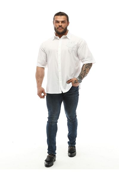 Big Sam Embroidered Cotton Sports Shirt 5004