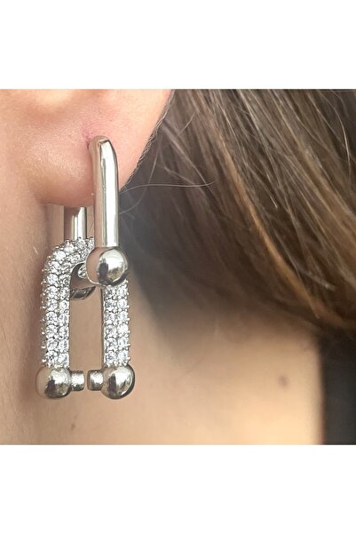 kupadizayn Zirkon Taşlı Tifany Küpe