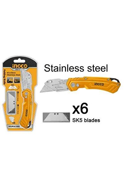 Ingco Huk6288 Endüstriyel Katlanır Maket Bıçağı