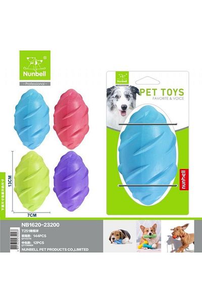 Nunbell Plastic Oval Ball with Sound 13cm