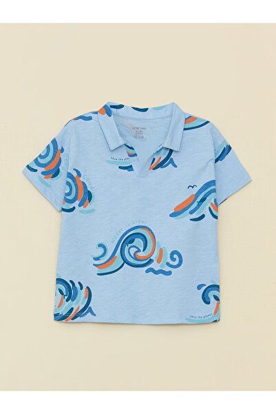 LC Waikiki Комір поло з коротким рукавом з принтом Baby Boy Tisort And Sort 2 Piece Set