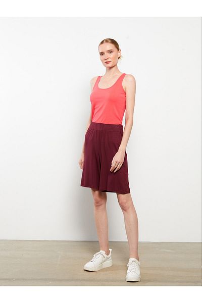 LC Waikiki Gerade Damen-Shorts – elastische Taille