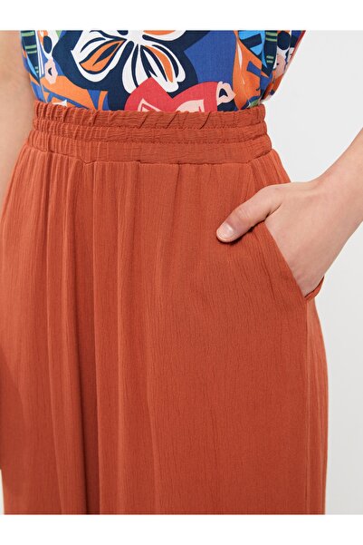 LC Waikiki Beli Lastikli Rahat Kalıp Kadın Capri