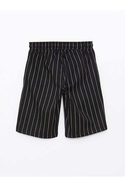 LC Waikiki Gestreifte Shorts für Jungen mit elastischem Bund