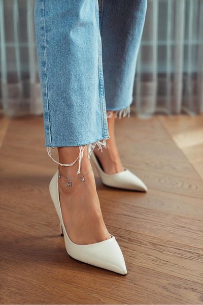NİŞANTAŞI SHOES Vanessa Beige Matte Pointed Toe Damen Stiletto