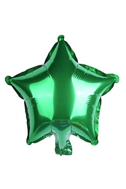 RÖNESANS PARTİ بالون فويل على شكل نجمة خضراء - 45 سم، 3 قطع