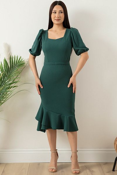 PULLIMM Rochie scurtă cu mâneci pepene verde 13422