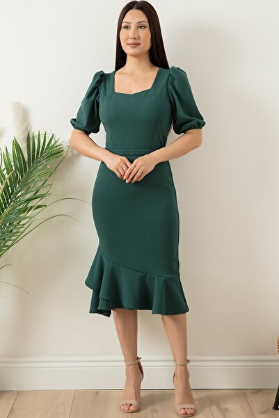 PULLIMM Коротке плаття з воланами на рукавах і спідниці 13422