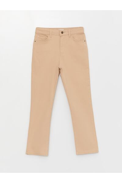 LC Waikiki Uski fit ravne gabardinske ženske pantalone