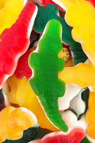 Haribo Dev Timsah Çift Katlı Meyveli Jelly Yumuşak Şekerleme Jelibon 1 Kg