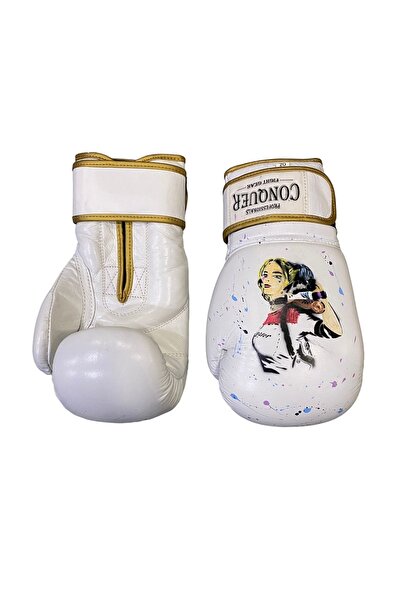Conquer Custom Made Harley Quinn Leather Boxing Gloves