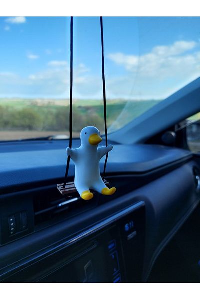 Rex Aksesuar Swinging Duck Rearview Mirror Ornament New Trend Vehicle Mirror Ornament Auto Accessory Car Ornament