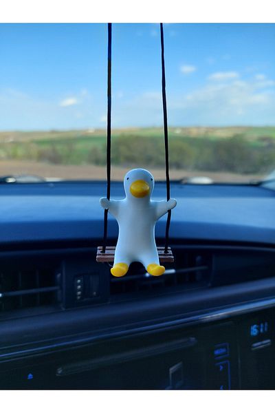 Rex Aksesuar Swinging Duck Rearview Mirror Ornament New Trend Vehicle Mirror Ornament Auto Accessory Car Ornament
