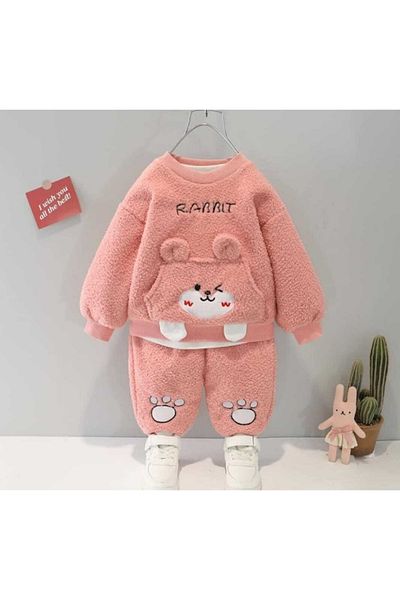 Bubito Winter Sweet Plush Bottom Top 2 Piece Set