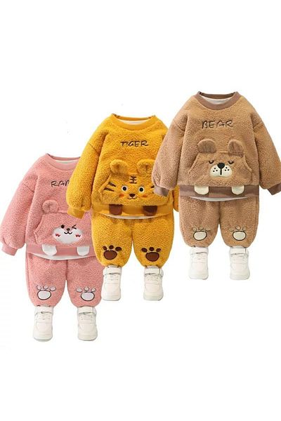 Bubito Winter Sweet Plush Bottom Top 2 Piece Set