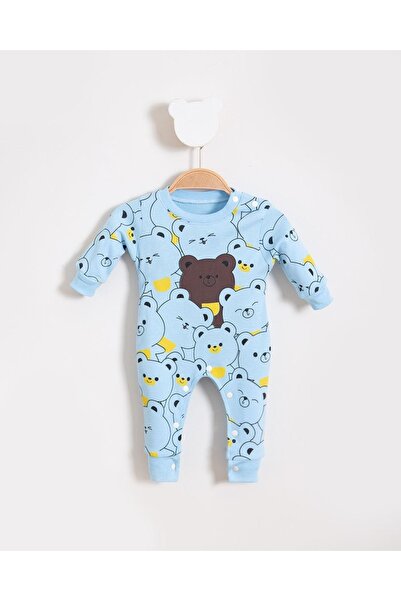 Bubito Sevimli Ayılar Görselli Bebek Tulum
