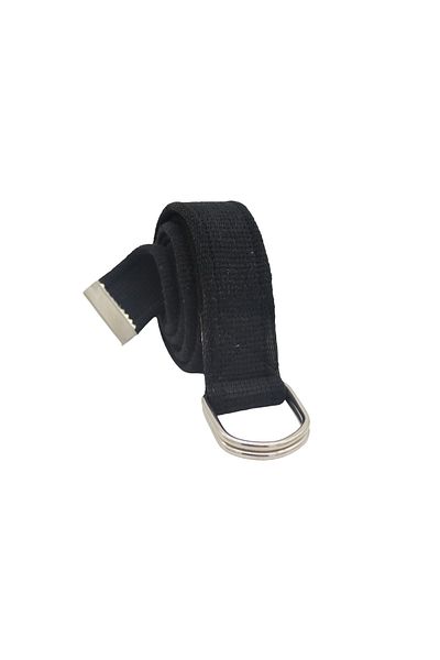 Anatolia Unisex 3-Piece Black White Navy Blue D Buckle Nickel Ring Woven Tactical Sport Canvas Cloth Denim Belt