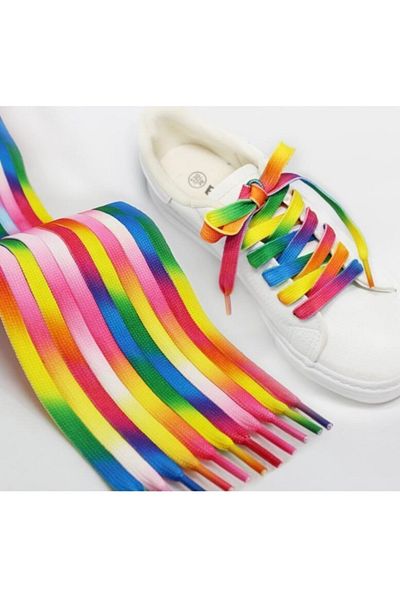 CLAS Rainbow Patterned Colorful Sneakers - 1 Pair