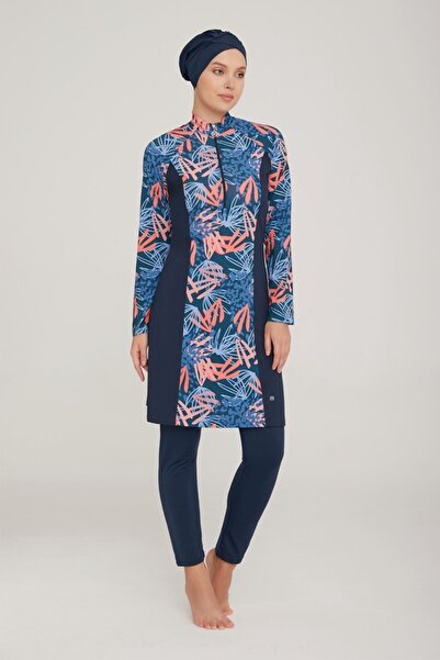 MARESİVA Μαγιό Hijab με μοτίβο με φερμουάρ