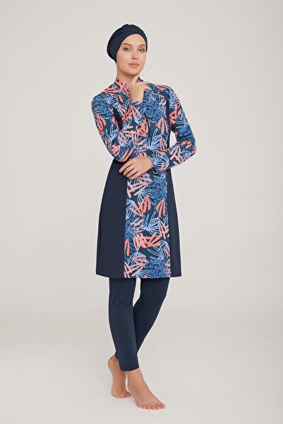 MARESİVA Μαγιό Hijab με μοτίβο με φερμουάρ