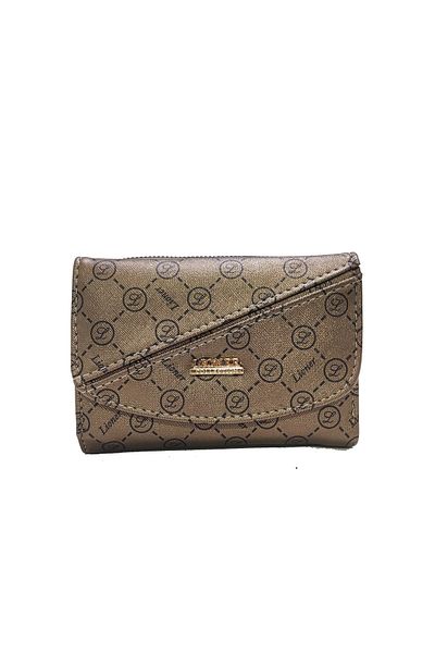 Newish Polo Striped Covered Zippered Portfolio Wallet Medium Size - Artificial Leather