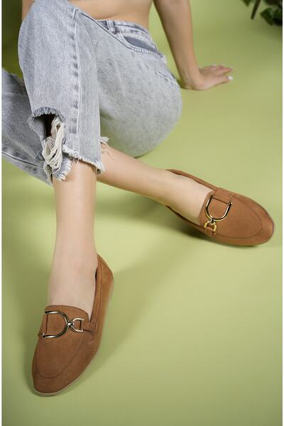 Riccon Casual Women's Ballerinas0012190 Tan Suede