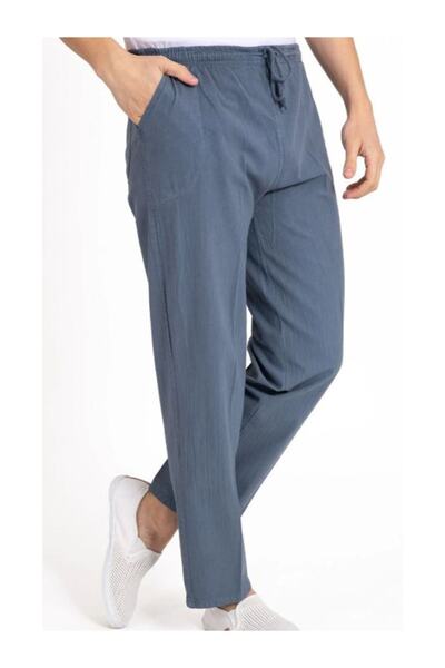 LUSSOLİFE Unisex Hambezi %100 Natural Keten Pantolon