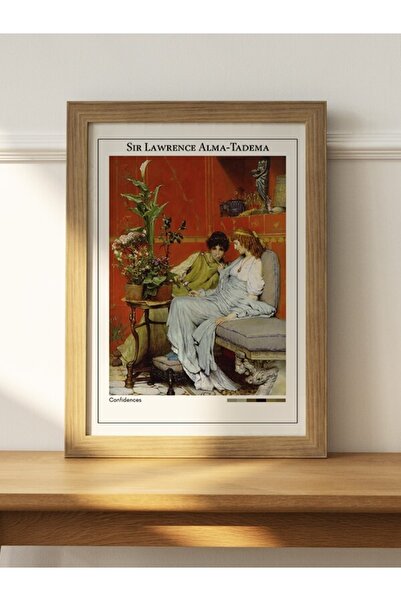 Mudi Store Sir Lawrence Alma-tadema Confidences Poster Çerçevesiz Sanatsal Ün...