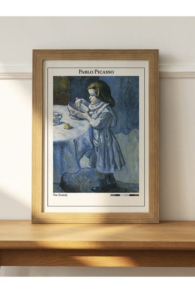 Mudi Store Pablo Picasso The Greedy Poster Çerçevesiz Sanatsal Ünlü Ressam Du...