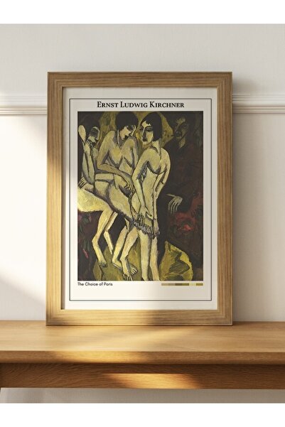 Mudi Store Ernst Ludwig Kirchner The Choice Of Paris Poster Çerçevesiz Sanatsal Ünlü Ressam Duvar Tablo Poster