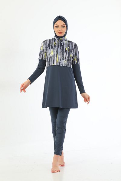 Elif Okur Full Covered Hijab Swimsuit 7142