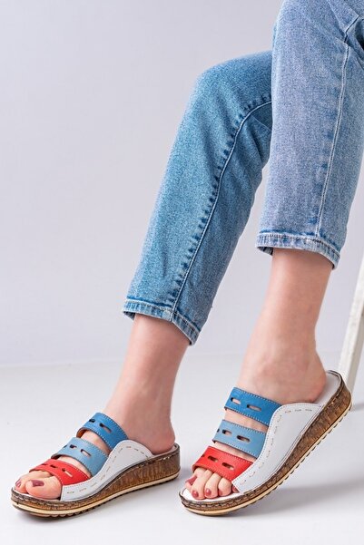 Lanina Γυναικείες παντόφλες Comfort από γνήσιο δέρμα