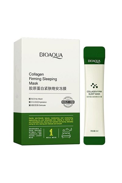 Bioaqua Collagen Firming Sleeping Masks Set of 20 4 Ml X 20 Pieces