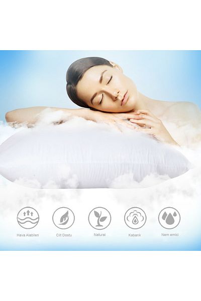 by ballı biocotton Biocotton Antiallergic Microfiber 50x70 Soft Silicone Pillow 1000 Gr Set of 4