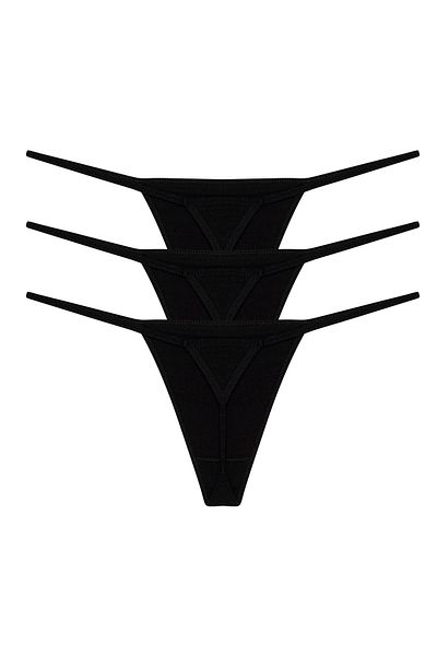 pink mood Triangle Thong 3 Pack