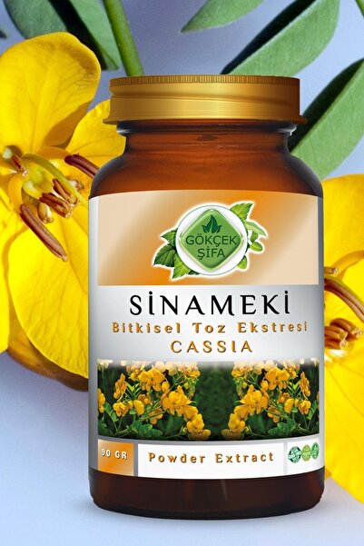 Gökçek Şifa Sinameki Toz Ekstresi 90 Gr Cam Kavanoz